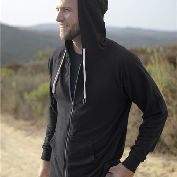 Independent Trading Co. - Icon Unisex Lightweight Loopback Terry Full-Zip Hooded Sweatshirt Thumbnail