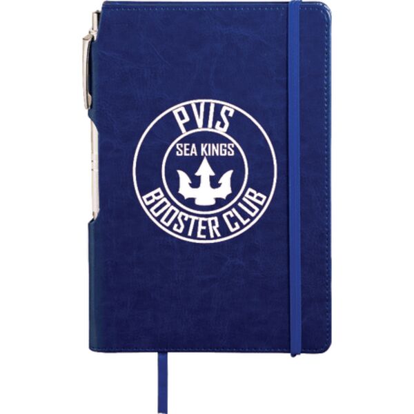 6" x 8.5" Viola Bound Notebook with Pen Thumbnail